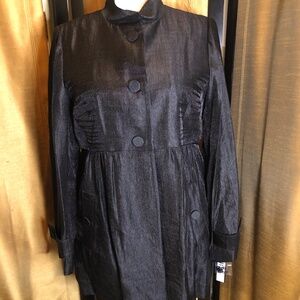 AB Studio Black Rayon Elegant Jacket